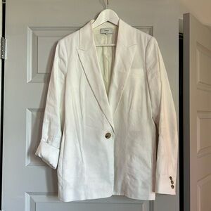 Vince white linen blazer